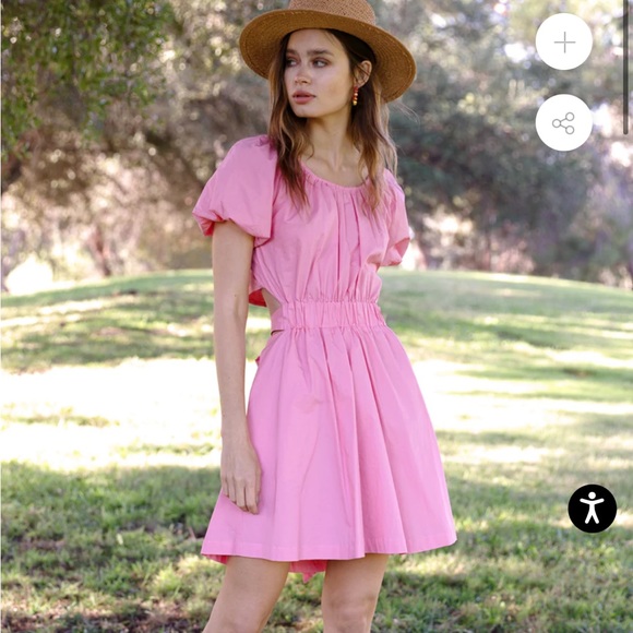 Adelyn Rae Dresses & Skirts - Adelyn Rae pink open back dress